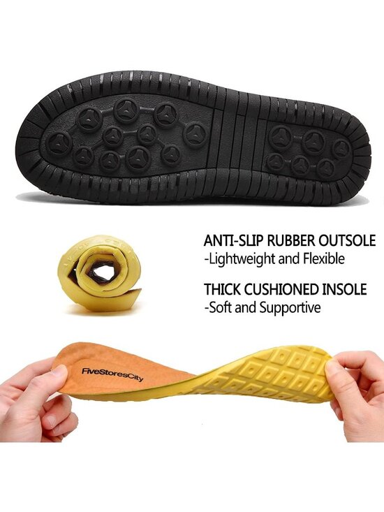 ?Mens Black Casual Sneakers Walking Shoes Hand Made Leather Dress Flats Shoes main image 5